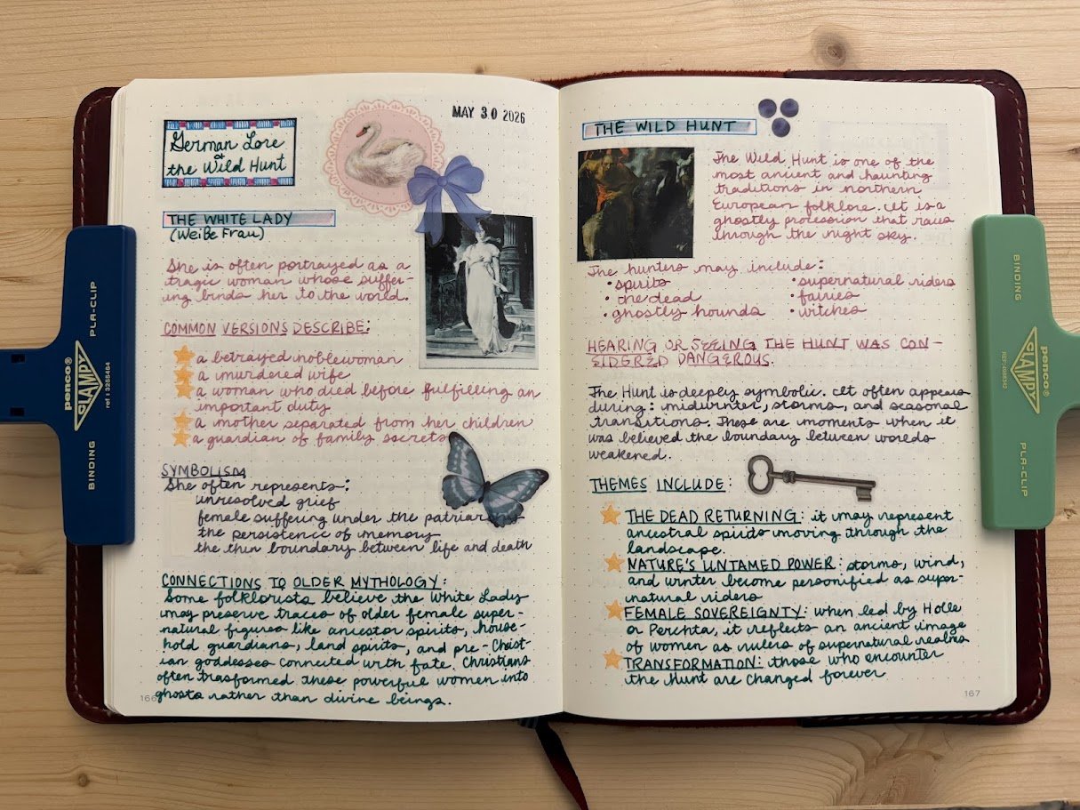 German lore commonplace book