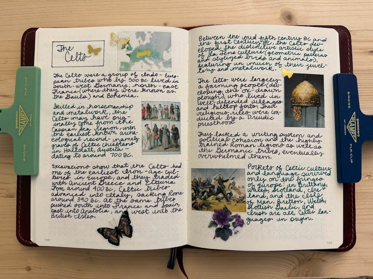the Celts commonplace book
