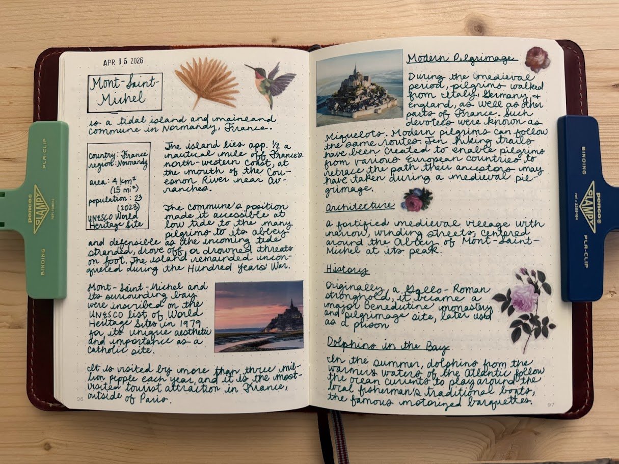 Mon-Saint Michel commonplace book