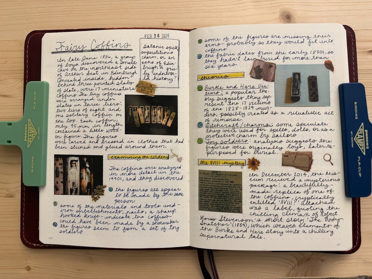 fairy coffins commonplace book