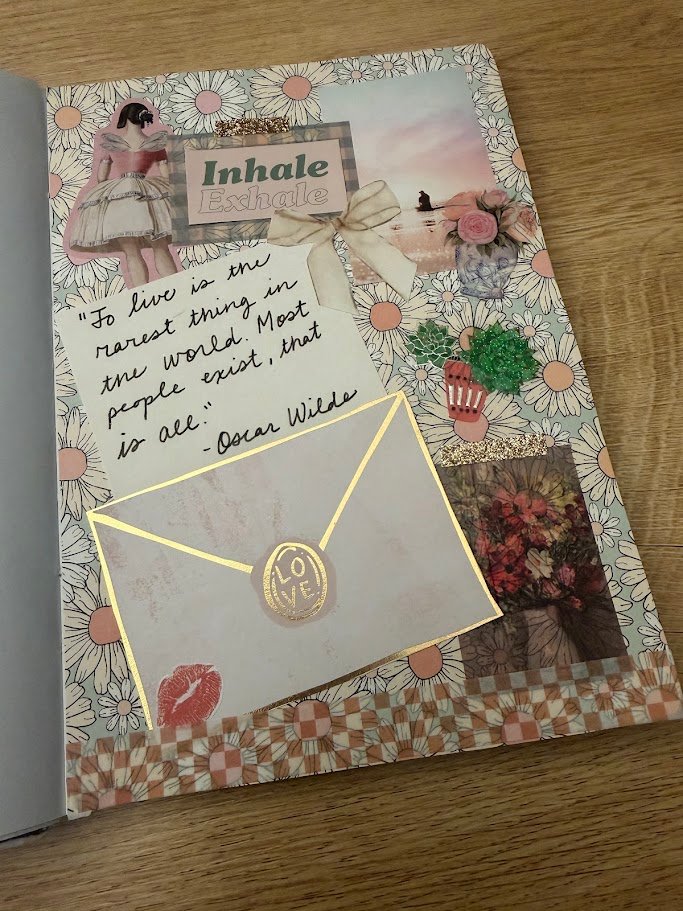 Junk Journal Spread by Color